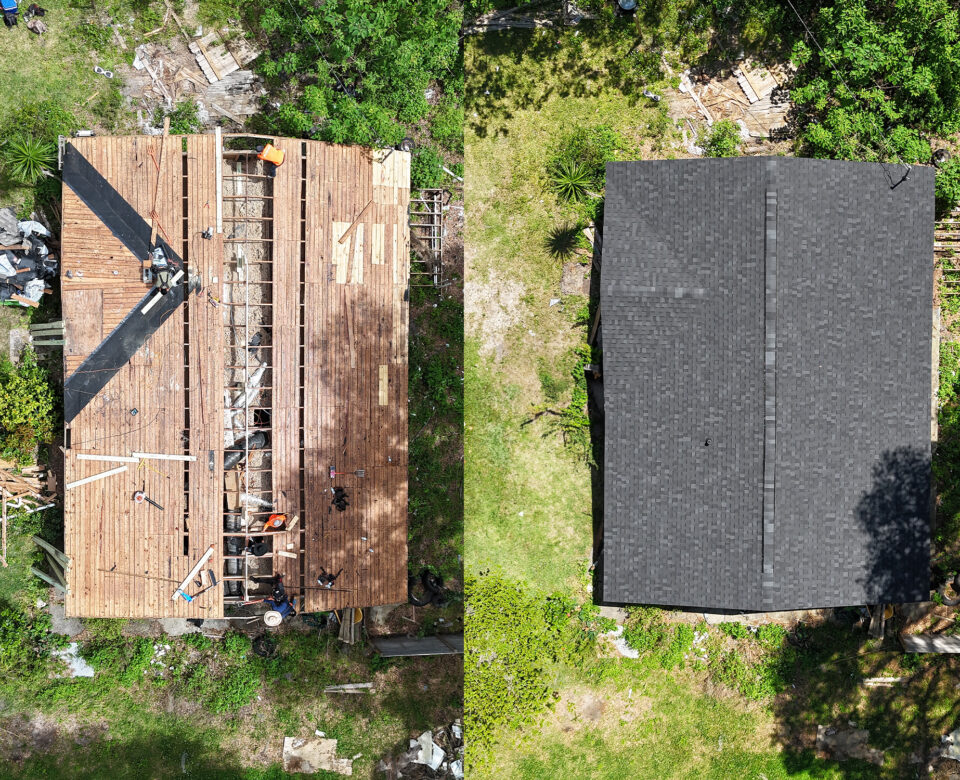 roof repair before and after gainesville florida